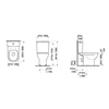 Laufen pods ar SC vāku Lua Essential Rimless, 360x650 mm, horizontals izvads, pievads no apakšas, balts