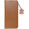 OEM atverčiamas dėklas, skirtas iPhone 17 AIR Smart Pro Book, odinis, rudos spalvos