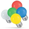 LED lempa, Spectrum, P45, 1W, E27, raudonos spalvos