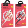 LED Cable USB A to USB C Hoco 3A 1,2 m U144 baltas