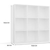 Top E Shop MALAX 3x3 H Baltas SHELVING UNIT
