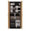 Top E Shop Topeshop OLIV 2D ANT/ART KPL office bookcase