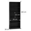 Top E Shop Knygų Lentyna - Topeshop R60 Juoda