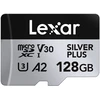 Atminties kortelė Lexar Micro SDXC Professional Sidabrinis Plus UHS-I/U3/A2/4K R205/W150 (V30) 128GB – 2 vnt. pakuotėje