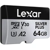 Atminties kortelė Lexar 64GB Micro SDXC Professional Sidabrinis Plus UHS-I A2 V30 U3 4K - 2 vnt.