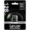 Atminties kortelė Lexar SDXC Professional Sidabrinis Plus UHS-I/U3/A2/4K R205/W150 (V30) 128GB