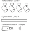 Lubinis šviestuvas Light_Presti Šviestuvas lubų Light Prestige Snow Set, 4X50 W, GU10