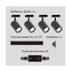 Lubinis šviestuvas Light_Presti Šviestuvas lubų Light Prestige Tokio Set 1F, 4X40 W, GU10