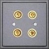 Liregus AUDIO SOCKET 2 Juodas MODERN