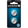 Ličio baterijos mini „everActive CR2016“ lizdinėje pakuotėje, 2 vnt.