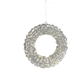 Lumineo Decoration 'Ring' with LED lighting. 493889. D38 cm. sidabrinis