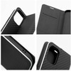 OEM atverčiamas dėklas iPhone 16 Luna Book Carbon juodas