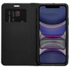OEM atverčiamas dėklas iPhone 16 Luna Book Carbon juodas
