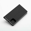 OEM atverčiamas dėklas iPhone 16 Luna Book Carbon juodas