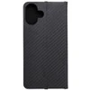 OEM atverčiamas dėklas iPhone 16 PLUS Luna Book Carbon juodas