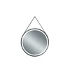 UNIBALL M_M FINE MIRROR 60 CM Juodas WITH LEATHER BEL