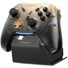 Machenike G5Pro Flagship Wireless Game Controller with Gyro Charging Station and Button Mapping - Juodas and Gold