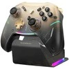 Machenike G5Pro Premium Edition Wireless Game Controller with Charging Station - Juodas and Gold