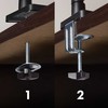 Laikiklis Maclean 2 monitorius mount, gas spring, 17"-32", 2-10kg, juodas, MC-134