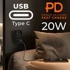 „Maclean“ srovės lizdas x2 + 4xUSB, skirstytuvas su 2 lizdais, 2xUSB A, 2xUSB C PD 20W, 1x16A + 1x6A, MCE249 F/B