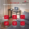 Składane „Maclean“ sulankstomas stalas/stalas, juodas, mobilus, 100x65 cm, maks. 50 kg, kampinis, L formos, MC-1250 L/B