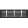 Magam Curtain strip 2.75.150.3. 7.5 mm. baltas. 50 pcs