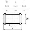 Magnaplast Coupling internal double D40 PP