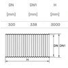 Magnaplast Inspection chamber pipe D300 mm 3.00 m