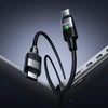 Magnetic Cable USB C to USB C Hoco QC3.0 PD 5A 240W 1,2 m U159 juodas