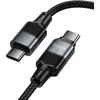 Magnetic Cable USB C to USB C Hoco QC3.0 PD 5A 240W 1,2 m U159 juodas