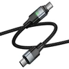 Magnetic Cable USB C to USB C Hoco QC3.0 PD 5A 240W 1,2 m U159 juodas