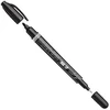Žymeklis Irwin DURA-INK dvigubas antgalis, 0,7 mm, juodas