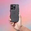 OEM dėklas, skirtas iPhone 12 Matrix Clear juodas