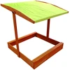Jokomisiada Bestway Medinė smėlio dėžė 120x120cm su stogeliu, uždara SP0838