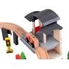 Jokomisiada Mediniai traukinių blokai Build a City Train Locomotive 100 vnt ZA5380