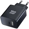 BlueStar Telefono įkroviklis Blue Star USB C + USB A QC4.0 PD 3A 25W TFB-TC-25WPD juodas