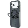 Dėklas Mercedes AMG IML Double Layer Urban Line with Ring Stand MagSafe Case for iPhone 18 Pro Max / 17 Pro Max - Juodas