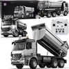 Mercedes Arocs METAL vairuojamas savivartis EE su puspriekabe 1:20 RC0667