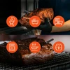 Virtuvinės svarstyklės Wozinsky Meatmeet Pro smart kitchen thermometer with Bluetooth/WiFi app, grill, orkaitė, smoker - juodas
