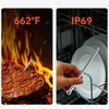 Virtuvinės svarstyklės Retoo Meatmeet S Pro Kitchen Thermometer with Bluetooth App for Grilis, Oven, Smoker - Gray