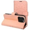 Telefono dėklas Oem MEZZO Book skirtas Iphone 16 Pro, persiko spalvos