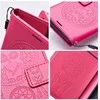 OEM atverčiamas dėklas, skirtas iPhone 17 AIR Mezzo Book, sapnų gaudyklės spalvos, rausvai raudonas