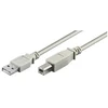 MicroConnect Kabelis MICRO_CONNEC USB TypeA M, USB TypeB M, 1.8m, baltas