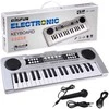 Jokomisiada Mini organ KEYBOARD 37-keys + microphone Sidabrinis IN0183