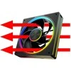 MODECOM VOLCANO LOOP 120 ARGB Reverse Fan Juodas