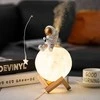 Oem Moon stalinė lempa / drėkintuvas ASTRONAUT sėdimas Art Deco (modelis 5) AFSH