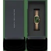 Moteriškas laikrodis DANIEL WELLINGTON Quadro Pressed Melrose Emerald 20mm DW00100445+ DĖŽUTĖ (zw505n)