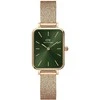 Moteriškas laikrodis DANIEL WELLINGTON Quadro Pressed Melrose Emerald 20mm DW00100445+ DĖŽUTĖ (zw505n)