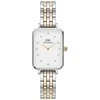 Moteriškas laikrodis DANIEL WELLINGTON Quadro Lumine 5 jungčių dviejų tonų 20 mm DW00100625 + BOX (zw519f)