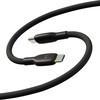 Motorola Silicone cable SC18D13215 USB-C to USB-C 1m, 5A Juodas BULK
